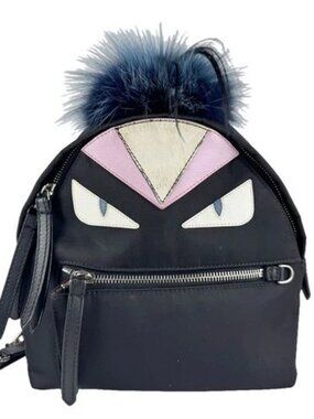 Fendi | Bags | Fendi Black Nylon And Leather Medium Monster  display picture 1